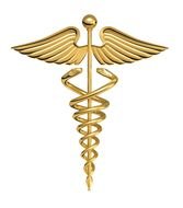 Golden Medical sign clipart