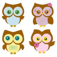 Cute Owl Vector N4