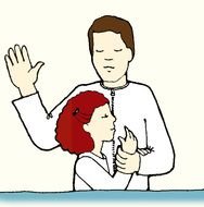 LDS Baptism Clip Art N2