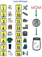 Art Visual Schedule Autism