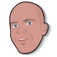 Bald Head as a graphic illustration