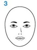 Oval Shape face drawing