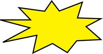 Starburst Shape as a graphic image
