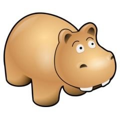 Cartoon Hippo Clip Art N5