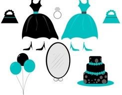 Party Dress Clip Art N2