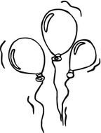 party balloons for coloring