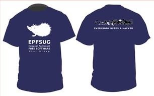 Blue T Shirt Front And Back drawing