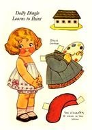 retro Paper Dolls drawing