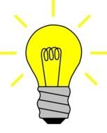 new yellow Light Bulb drawing