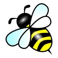 Cartoon Bee Clip Art drawing