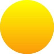 yellow circle as a graphic illustration