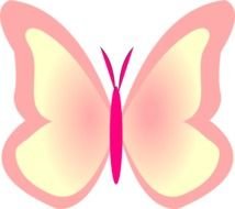 Pink Butterfly Clip Art Free N2