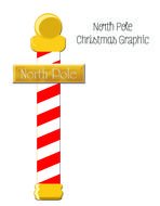 North Pole Sign drawing