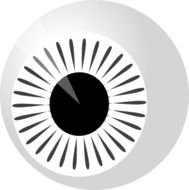 Zebra Eye Lookin Left Clip Art