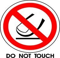 Do Not Touch Clip Art N6