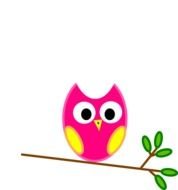 Orange Owl Clip Art N7