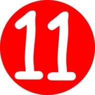 Number 11 Clip Art N11