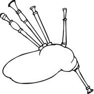 Bagpipe Coloring Page