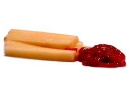French Fries and tomato drawing