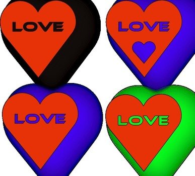 Love Hearts Clip Art N27