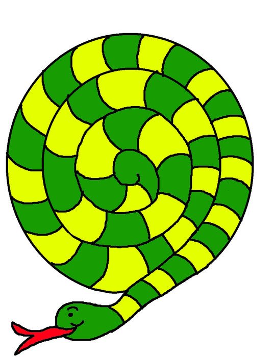 Snake Craft Template drawing free image download