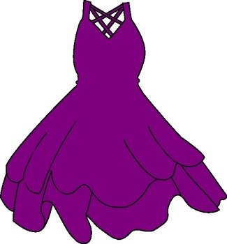 Cartoon Dresses Clip Art N6