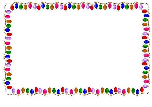 Christmas Lights Border Clip Art N2