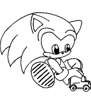 Baby Sonic Coloring Pages