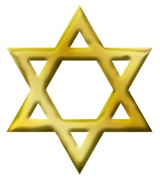 Gold Jewish Star
