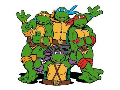 picture of happy ninja turtles
