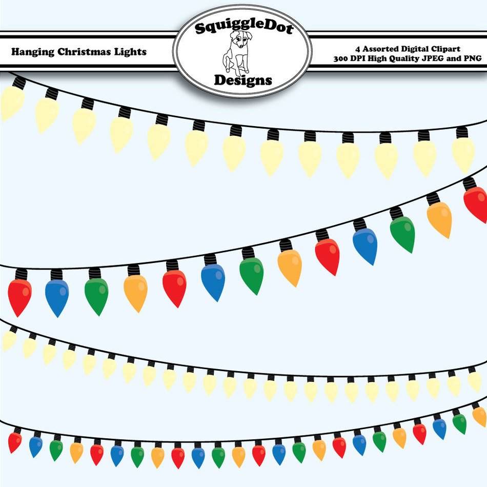 printable Christmas lights
