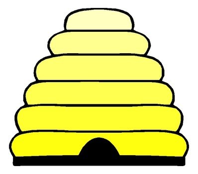 Cartoon Bee Hive Clip Art N5