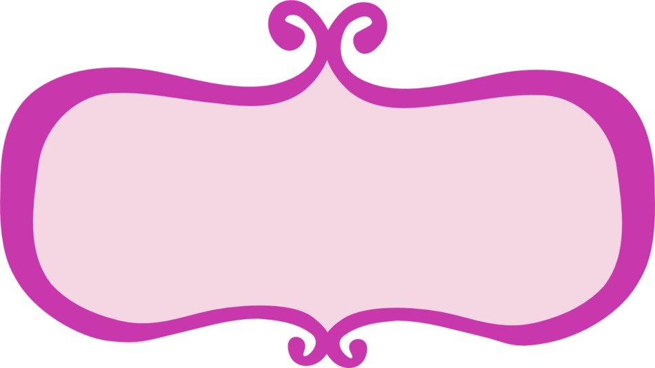 pink unusual label as picture for clipart