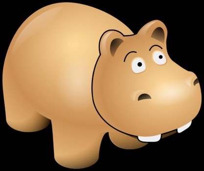 Cartoon Hippo Clip Art N5