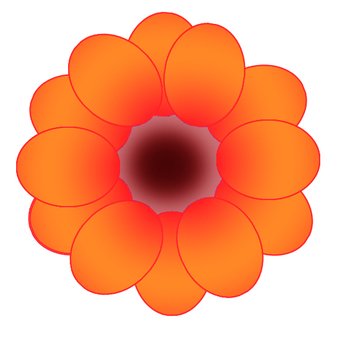Red Flower Clip Art N18