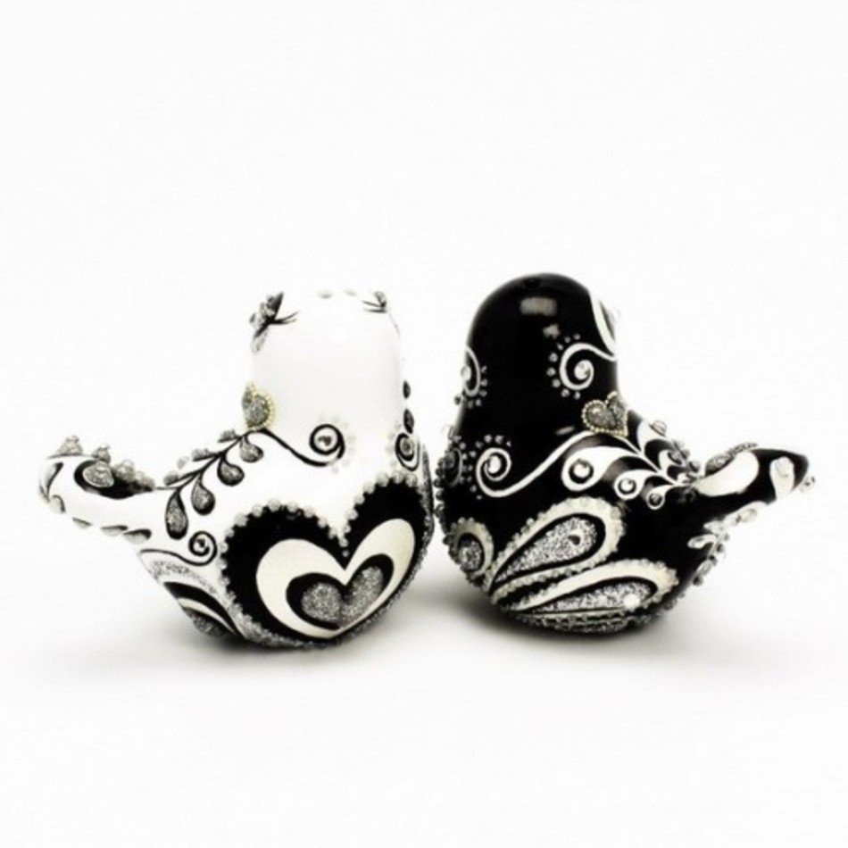 Black And White Love Birds N2