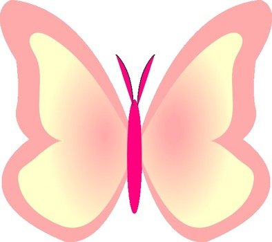 Pink Butterfly Clip Art Free N2