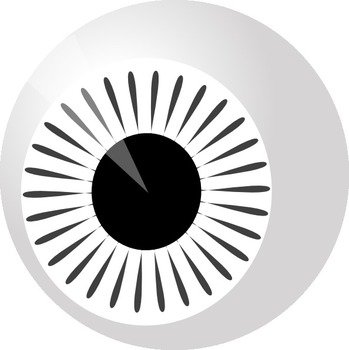 Zebra Eye Lookin Left Clip Art