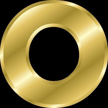 İllustration of Gold Alphabet Letter