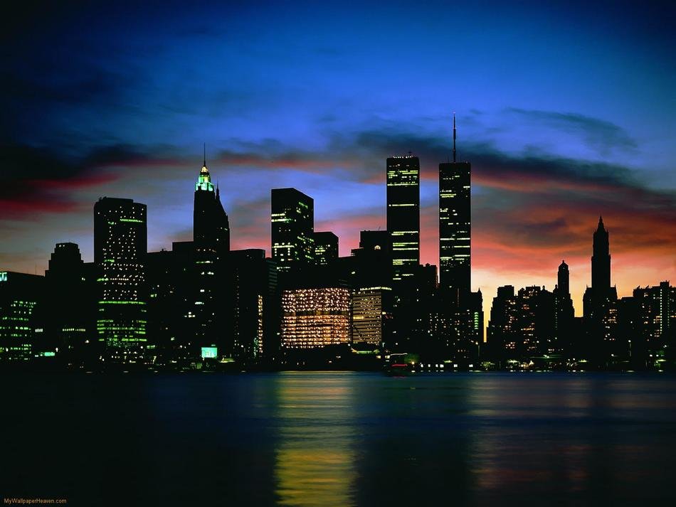 Beautiful landscape of New York City at night