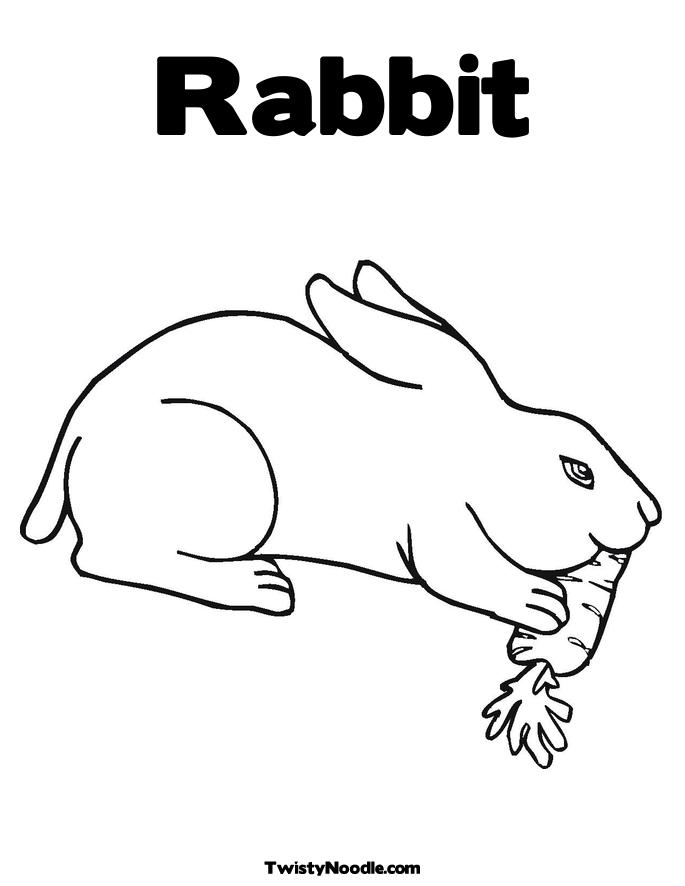rabbit coloring pages printable free image