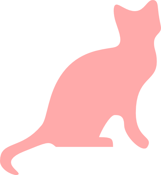 Pink Cat Clip Art N5 free image download