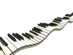 Piano Keys Clip Art drawing