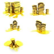 towers of different numbers of coins