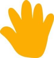 Hand Waving Bye Clip Art