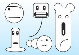 Cartoon Funny Monster Drawings