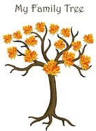 painted family tree with yellow flowers