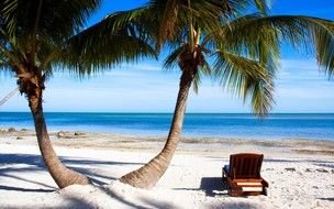Landscape of the calm beach