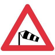 High Wind Warning Sign