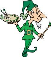 St Patricks Day Leprechaun Clip Art N12
